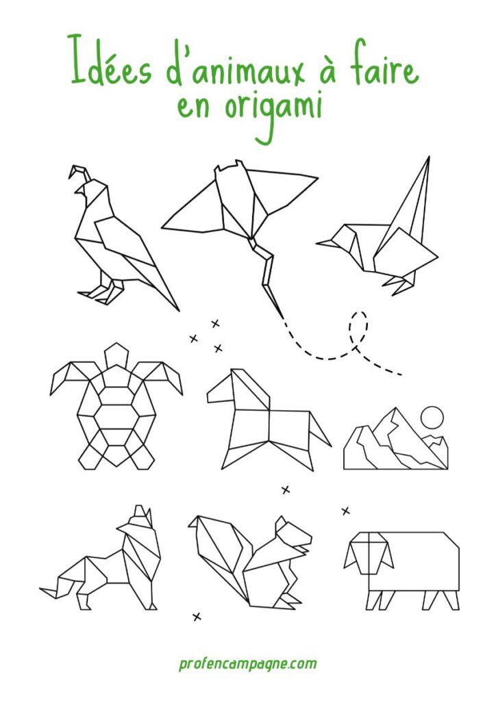 animaux origami